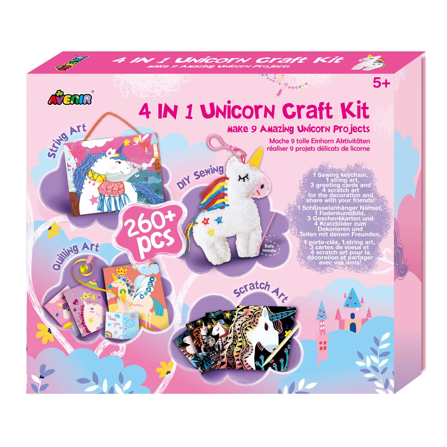 Set creativ 4 in 1 - Unicorni fotografia produsului