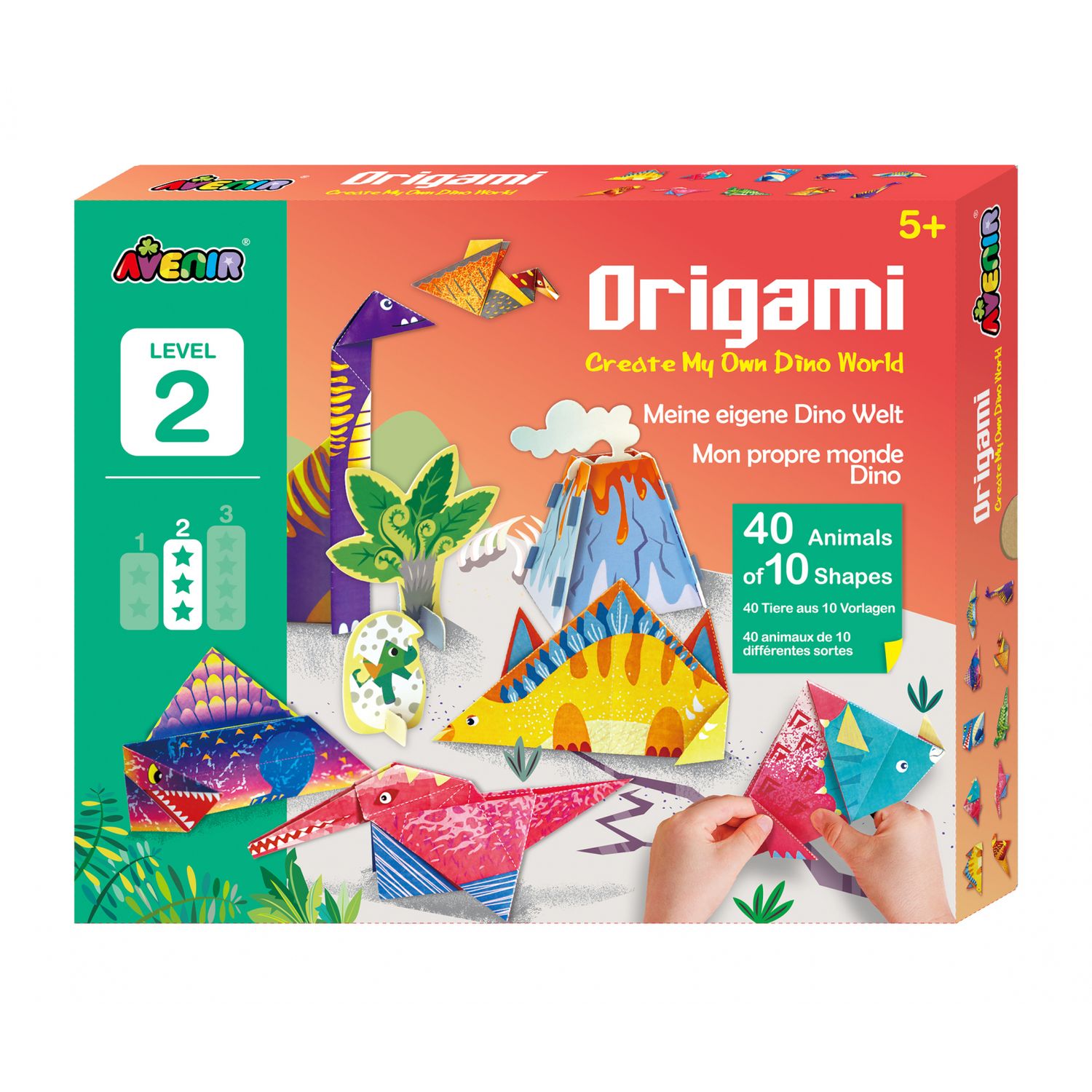 Origami - Dinozauri - nivel 2 fotografia produsului