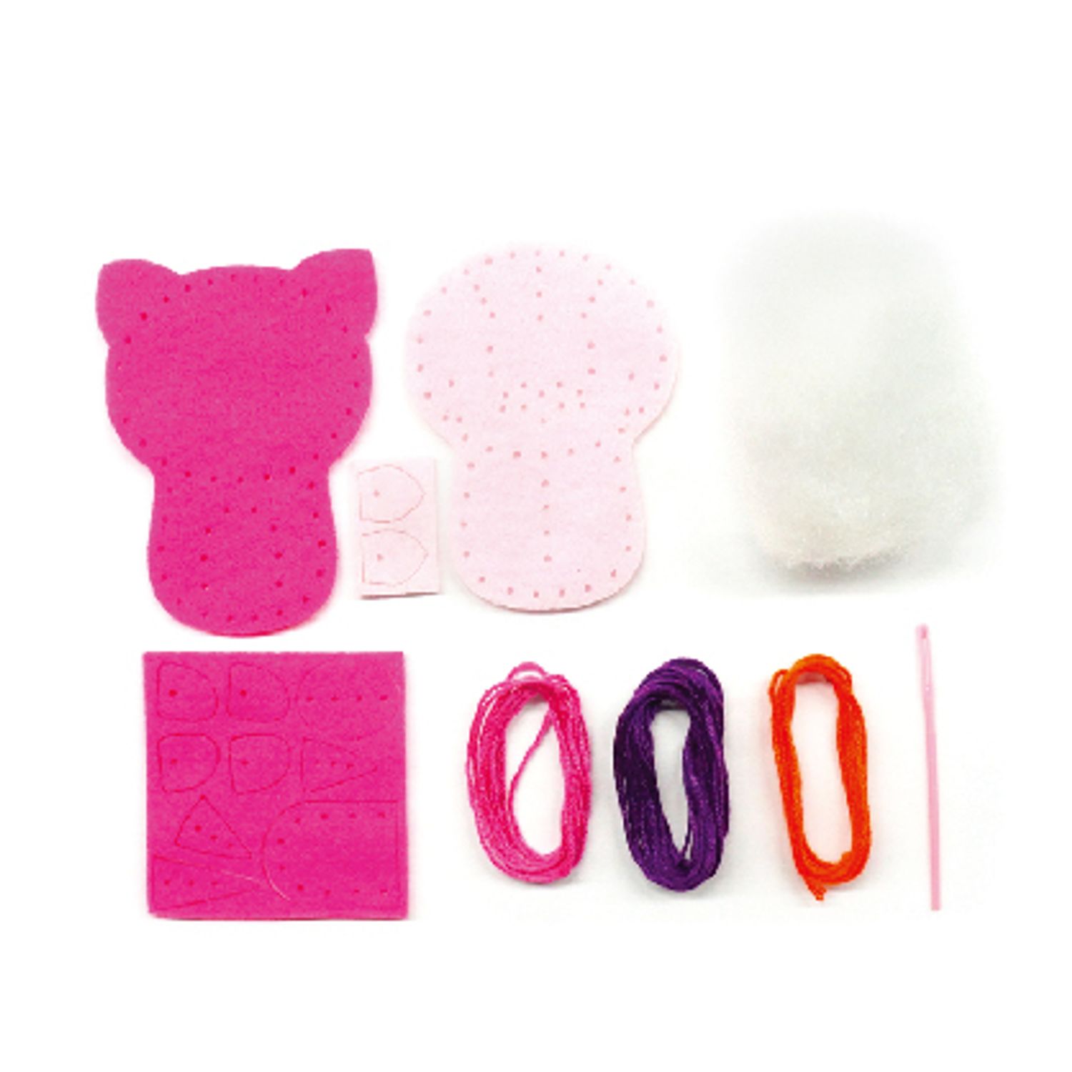 Set de cusut DIY - decoratiune topper pentru creion - Pisicuta fotografia produsului View 3 L