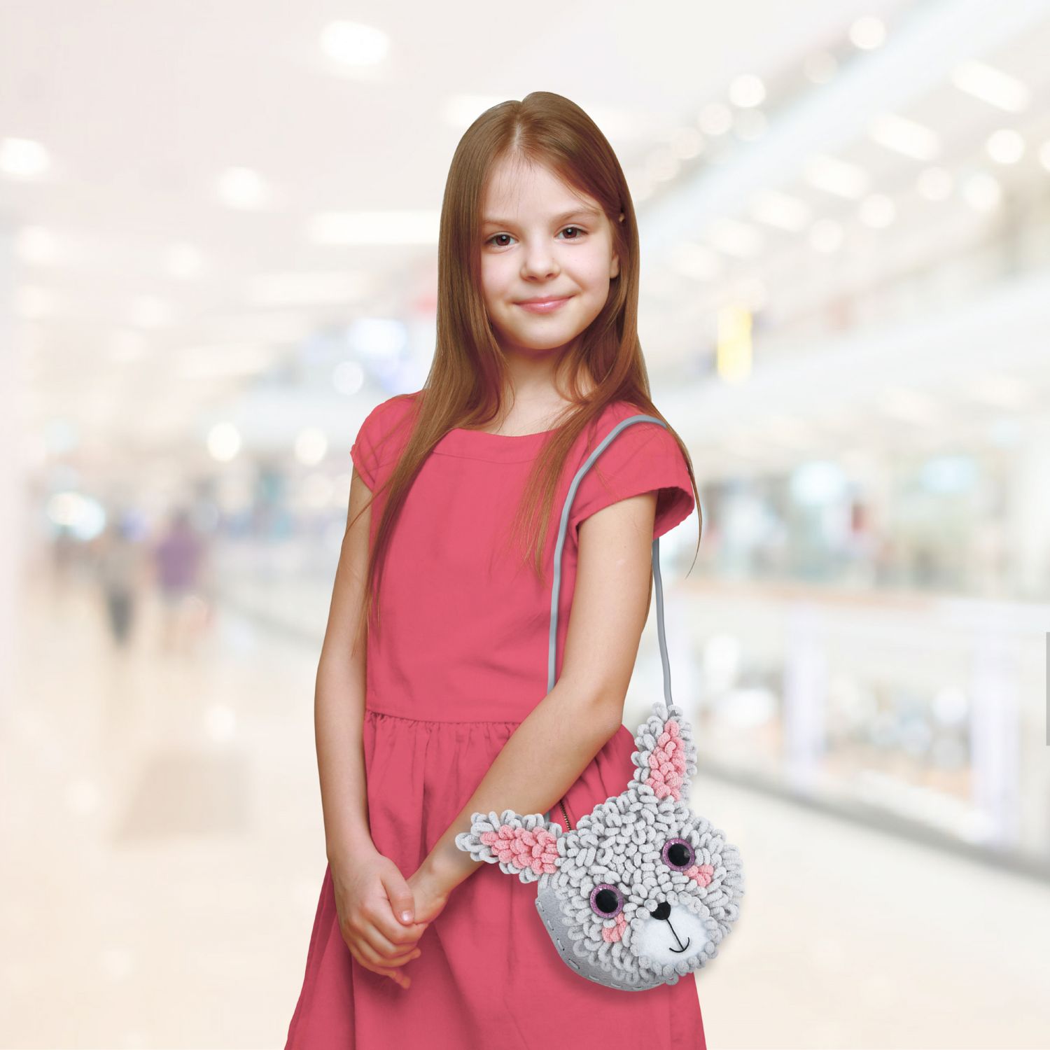 Kit DIY Loopie Fun - Prima mea geanta de plus bucle, Iepuras fotografia produsului View 2 L