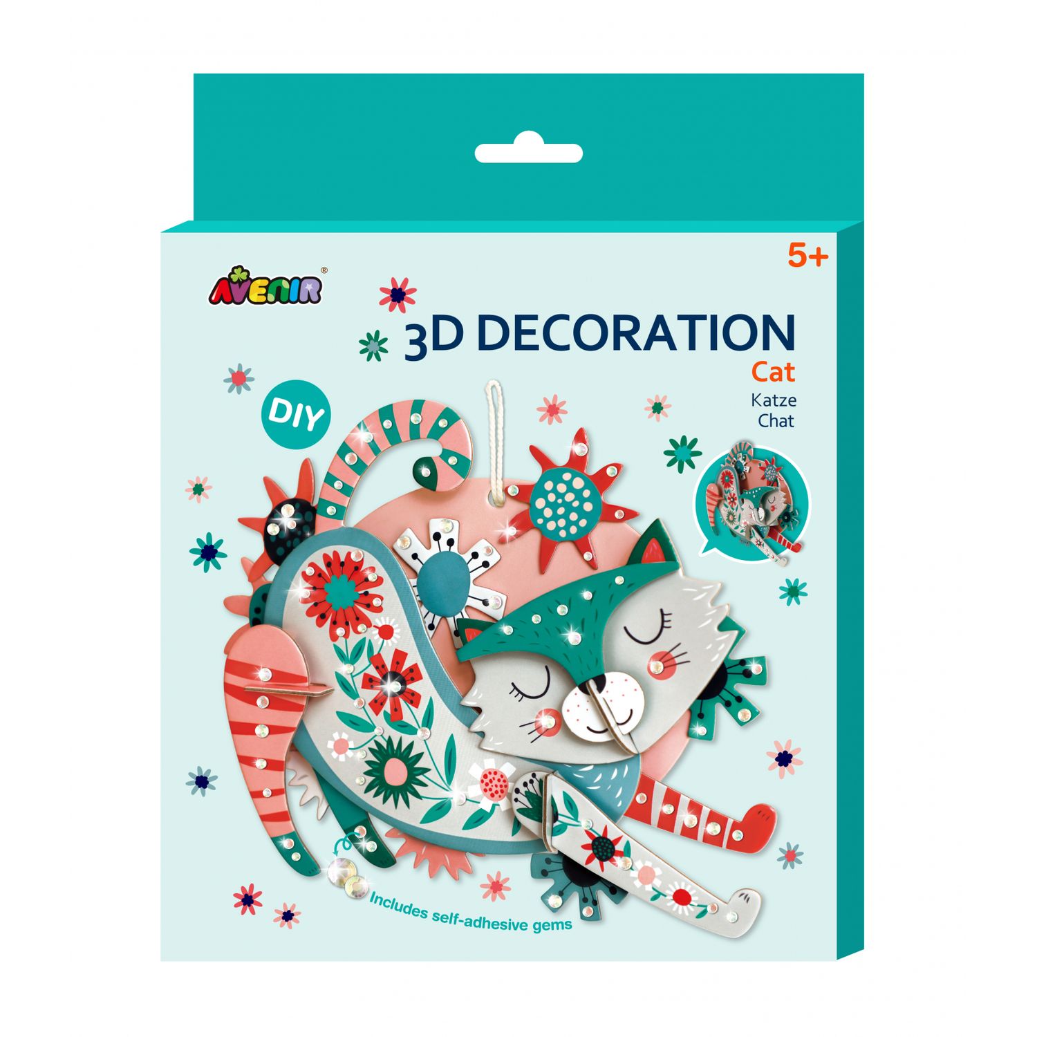 Decoratiune 3D - Pisica fotografia produsului