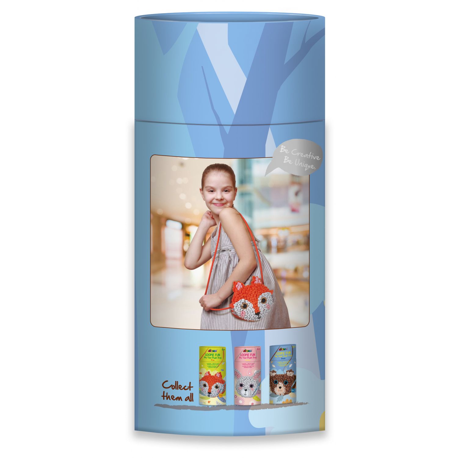 Kit DIY Loopie Fun - Prima mea geanta de plus bucle, Ursulet fotografia produsului View 5 L