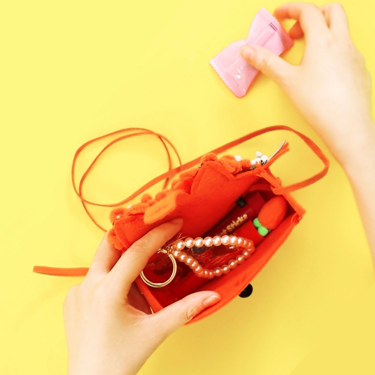 Kit DIY Loopie Fun - Prima mea geanta de plus bucle, Ursulet fotografia produsului View 6 L