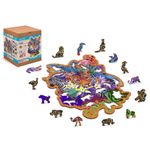 Puzzle din lemn, Jungla, 155 piese fotografia produsului View 2 S