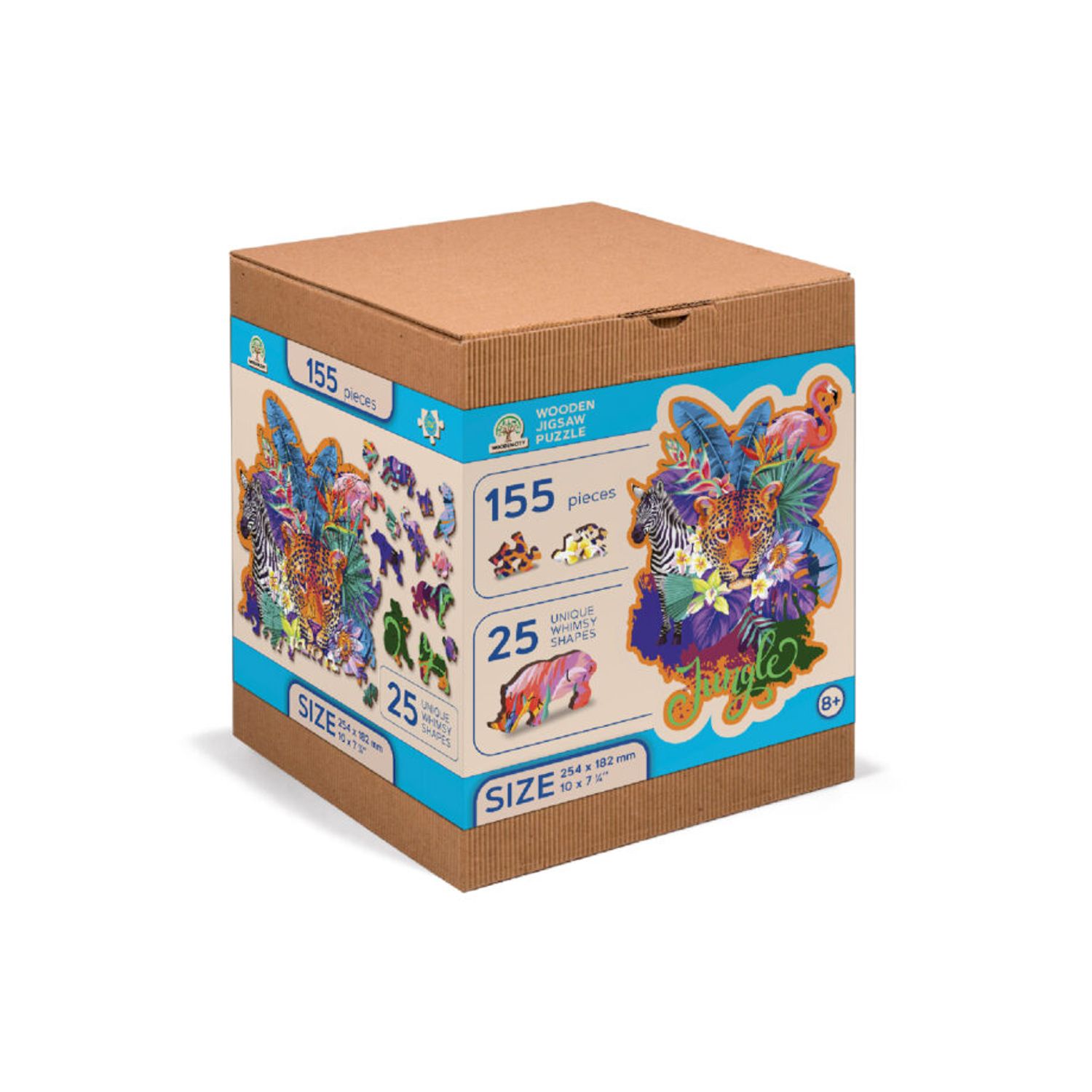 Puzzle din lemn, Jungla, 155 piese fotografia produsului
