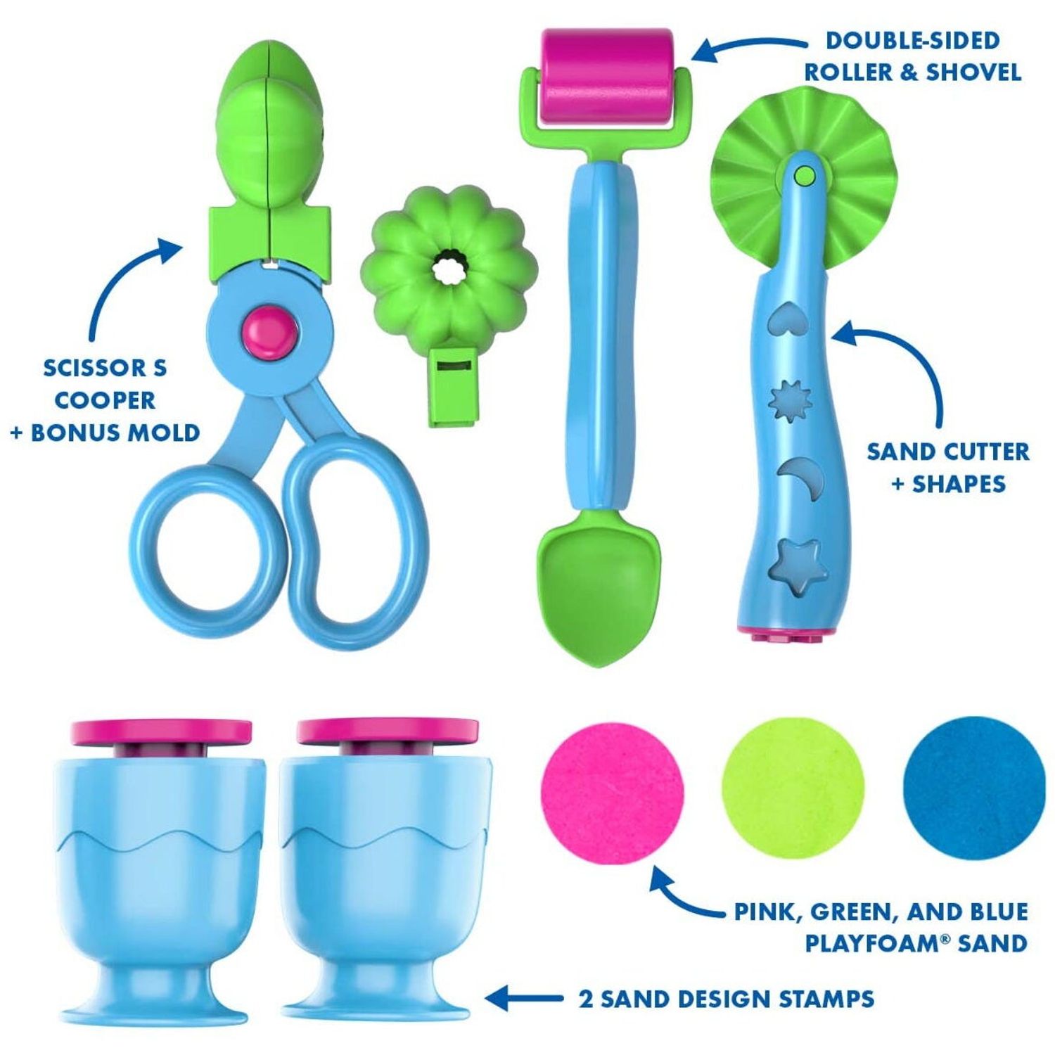 Set nisip kinetic cu accesorii - Playfoam fotografia produsului View 2 L