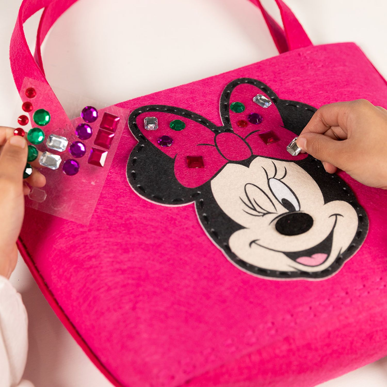 Set creativ DIY Geanta de umar din fetru Disney Minnie Mouse fotografia produsului View 2 L