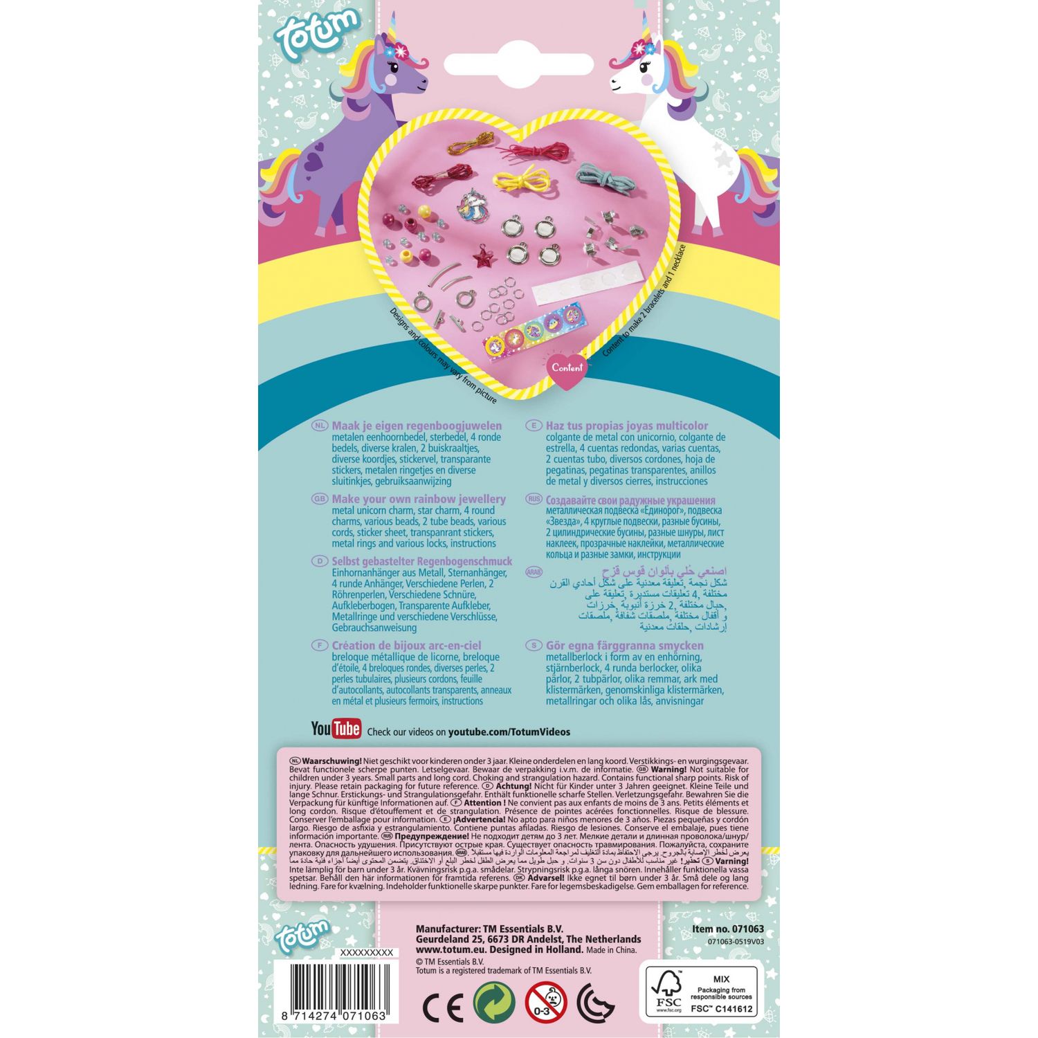 Set creativ DIY Bijuterii cu unicorni fotografia produsului View 2 L
