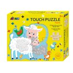 Puzzle tactil din lemn - Ferma fotografia produsului