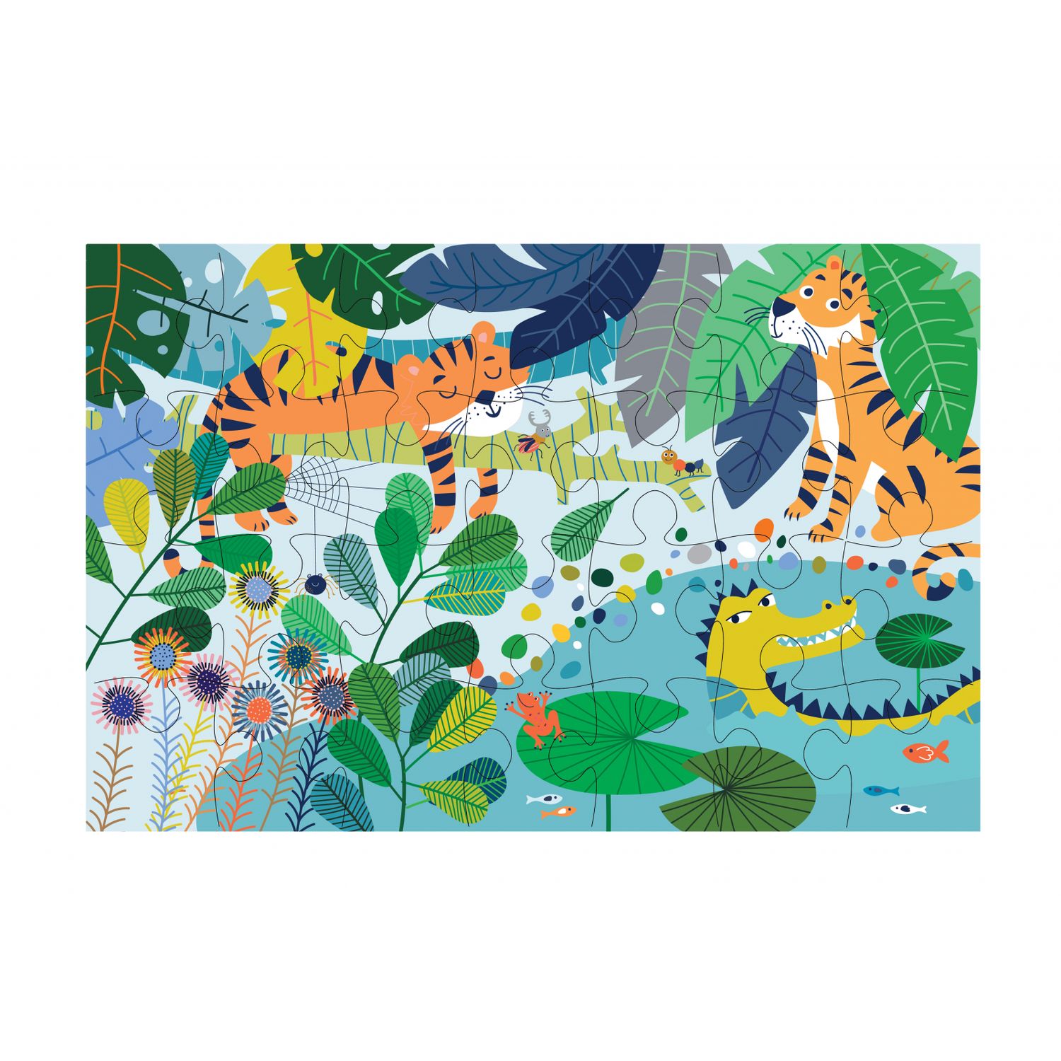 Puzzle cu 28 de piese - Jungla fotografia produsului View 2 L