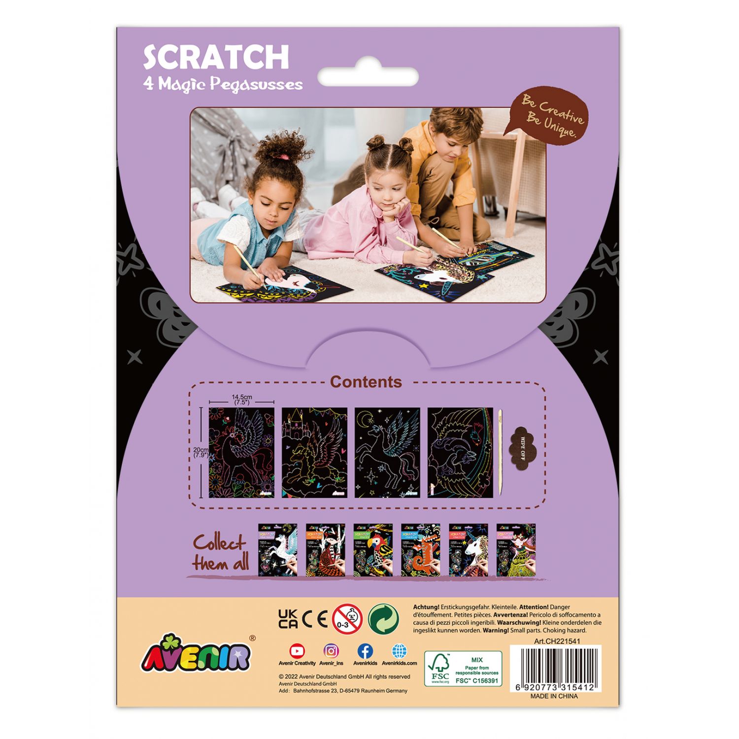 Set de razuit - 4 Cai inaripati Pegas fotografia produsului View 4 L