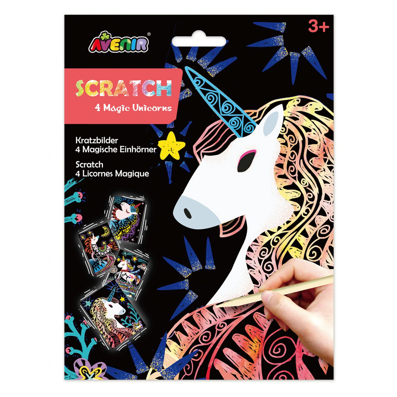 Set de razuit - 4 Unicorni magici fotografia produsului
