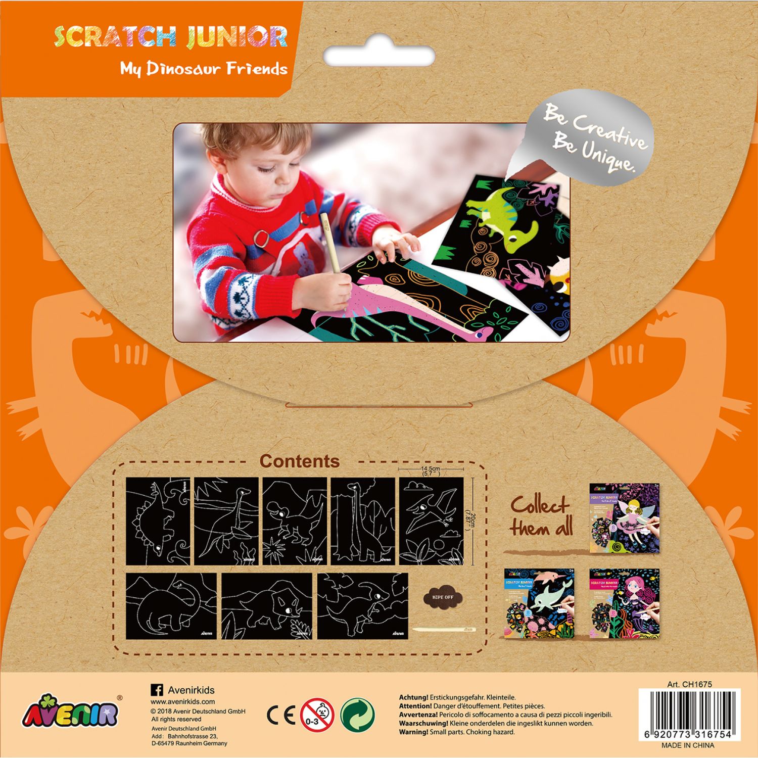Set de razuit Scratch Junior - Prietenii mei dinozauri fotografia produsului View 2 L