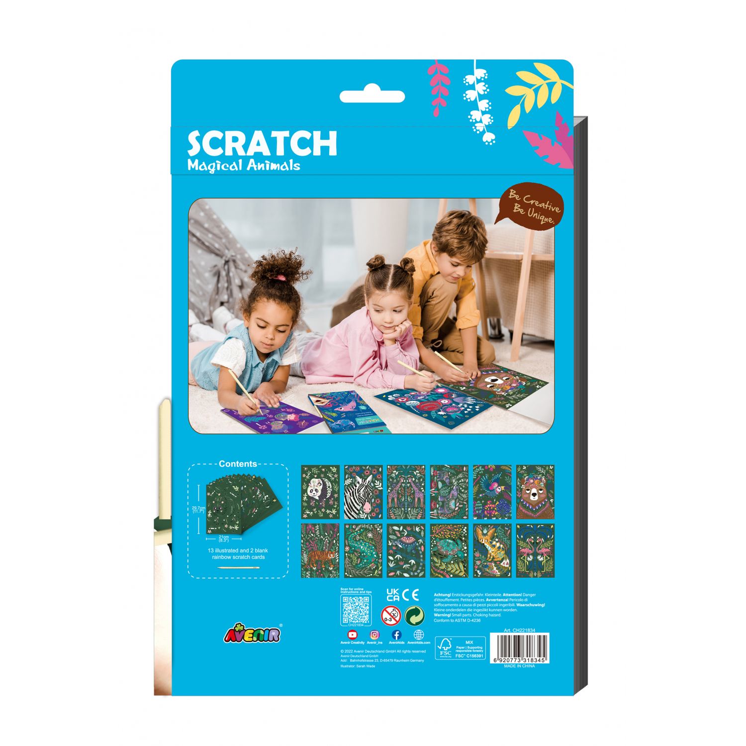 Set de razuit A4 - Animale magice fotografia produsului View 2 L