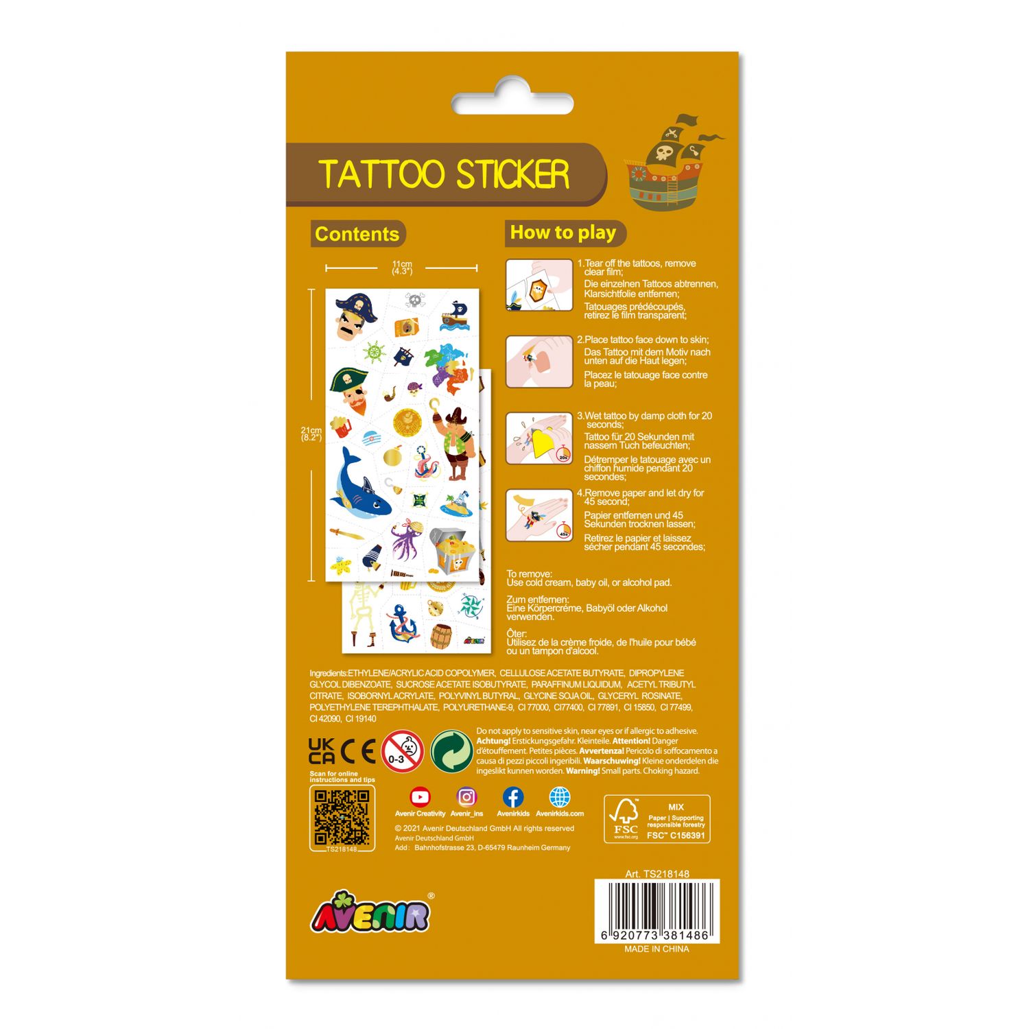Tatuaje Pirati fotografia produsului View 4 L