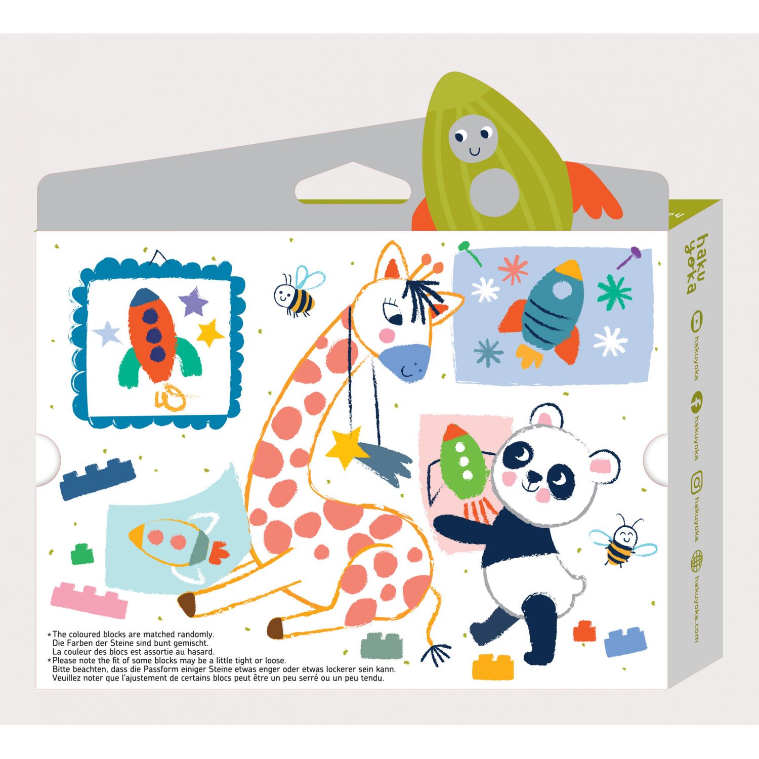 Creioane cerate interconectabile Block Crayons - Racheta, Haku Yoka fotografia produsului View 4 L