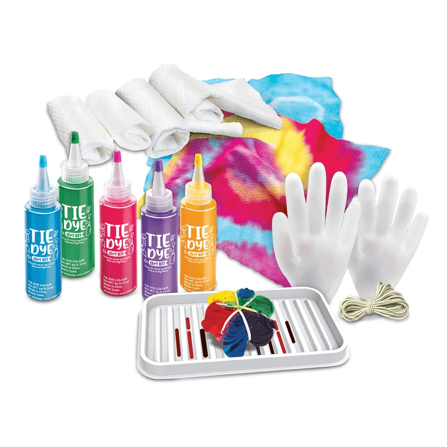 Set creativ - colorare textile Tie Dye Art fotografia produsului View 2 L