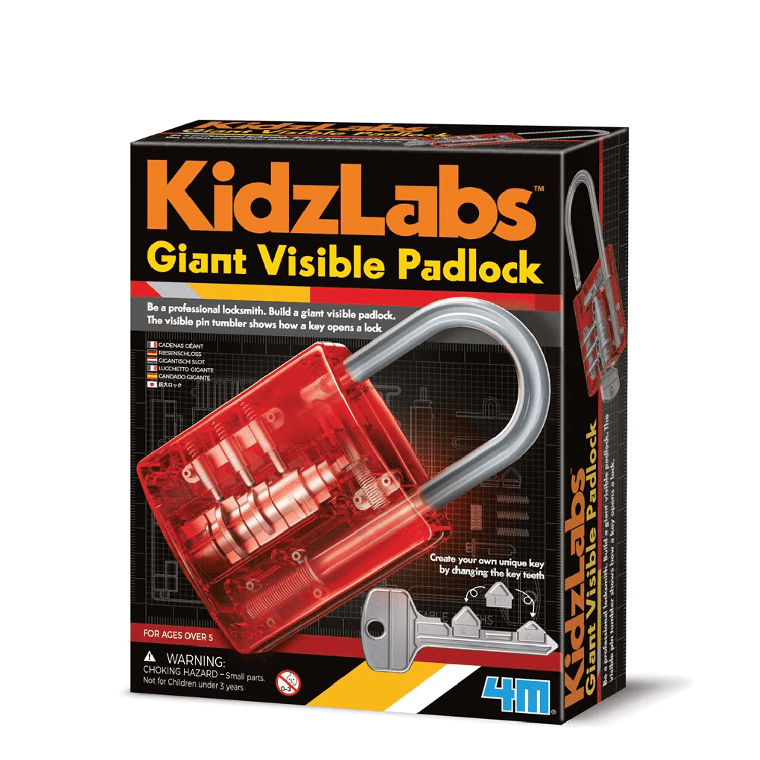 Lacat gigant translucid KidzLabs fotografia produsului