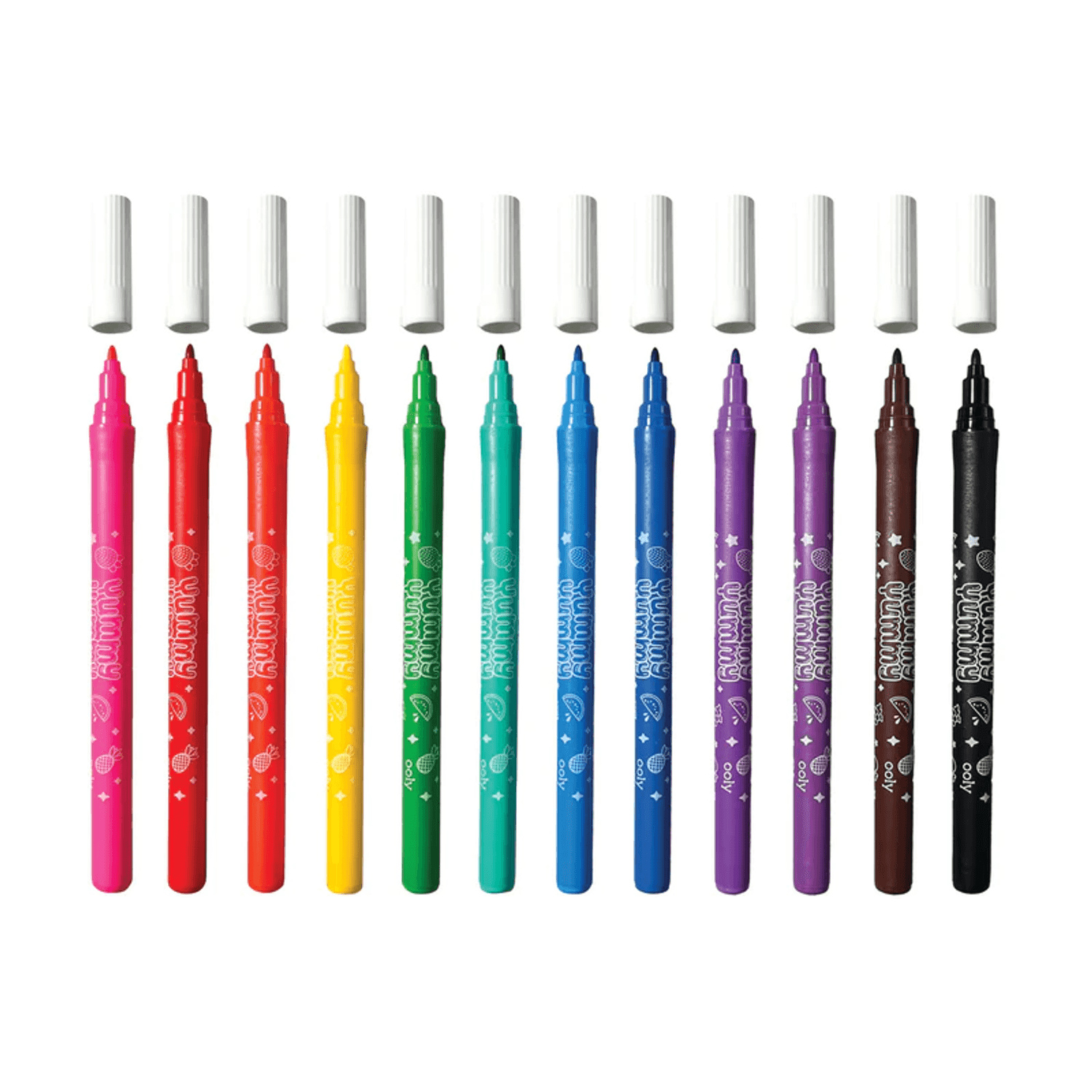 Carioci parfumate lavabile Yummy Yummy - Set de 12 fotografia produsului View 6 L