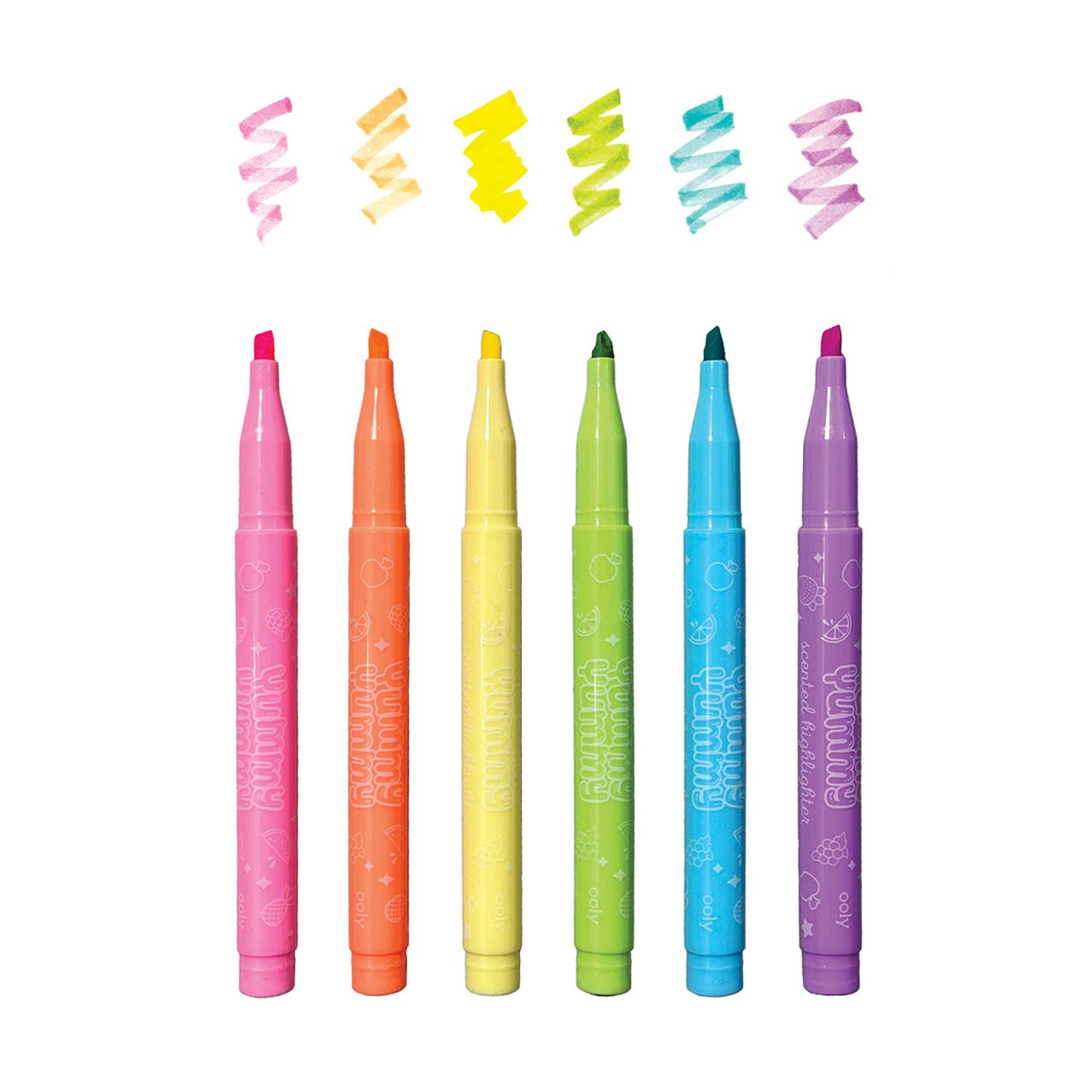 Markere parfumate Yummy Yummy cu varf flexibil - Set de 6 fotografia produsului View 2 L