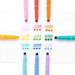 Carioci duble cu stampile Confetti Stamp - set de 9 fotografia produsului View 3 S