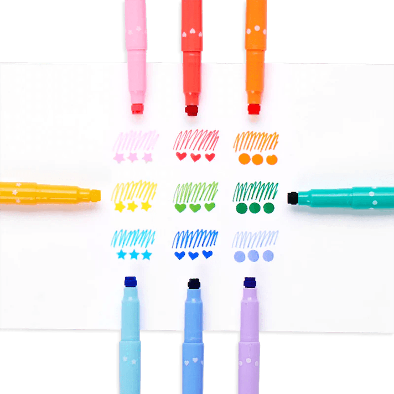 Carioci duble cu stampile Confetti Stamp - set de 9 fotografia produsului View 3 L