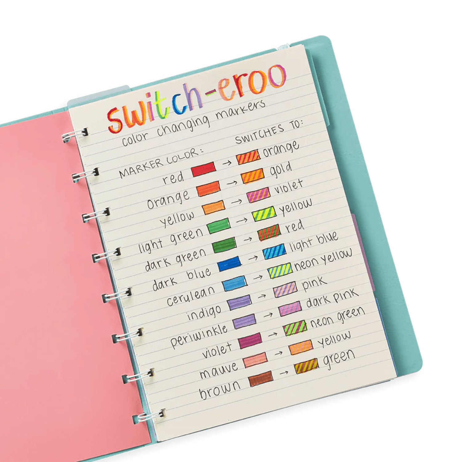 Carioci magice care schimba culorile - Switch-eroo! - set de 12 fotografia produsului View 3 L