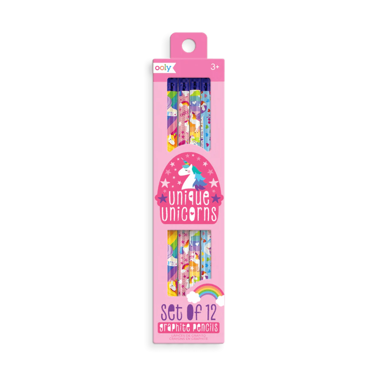 Creioane grafit HB Unique Unicorns - Set de 12 fotografia produsului