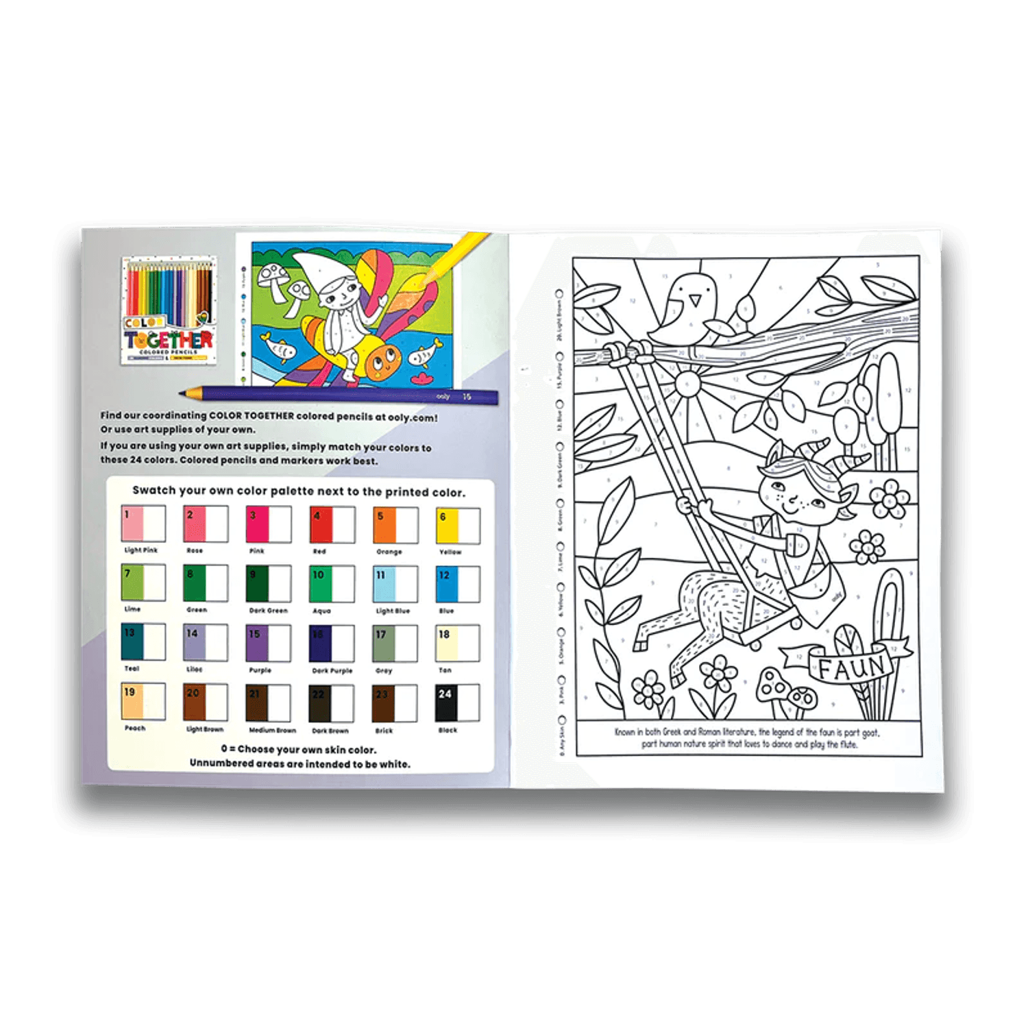 Carte de colorat pe numere - Prieteni mitologici fotografia produsului View 4 L