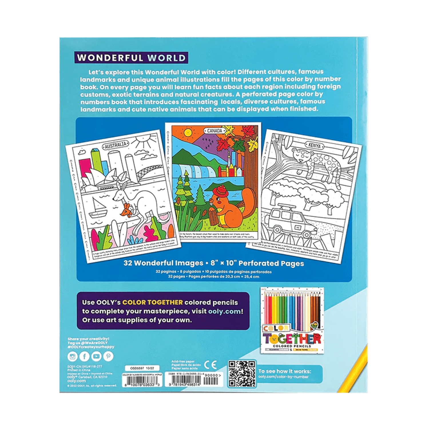 Carte de colorat pe numere - Lumea minunata fotografia produsului View 4 L