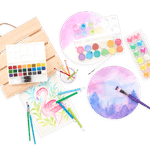 Bloc desen circular Watercolor Chroma Blends fotografia produsului View 2 S