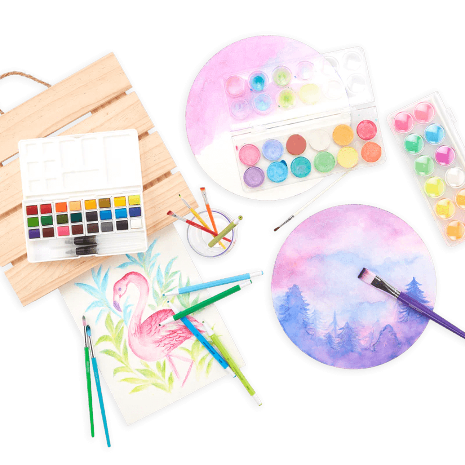 Bloc desen circular Watercolor Chroma Blends fotografia produsului View 2 L