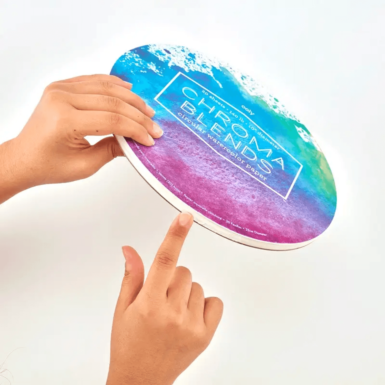 Bloc desen circular Watercolor Chroma Blends fotografia produsului View 5 L