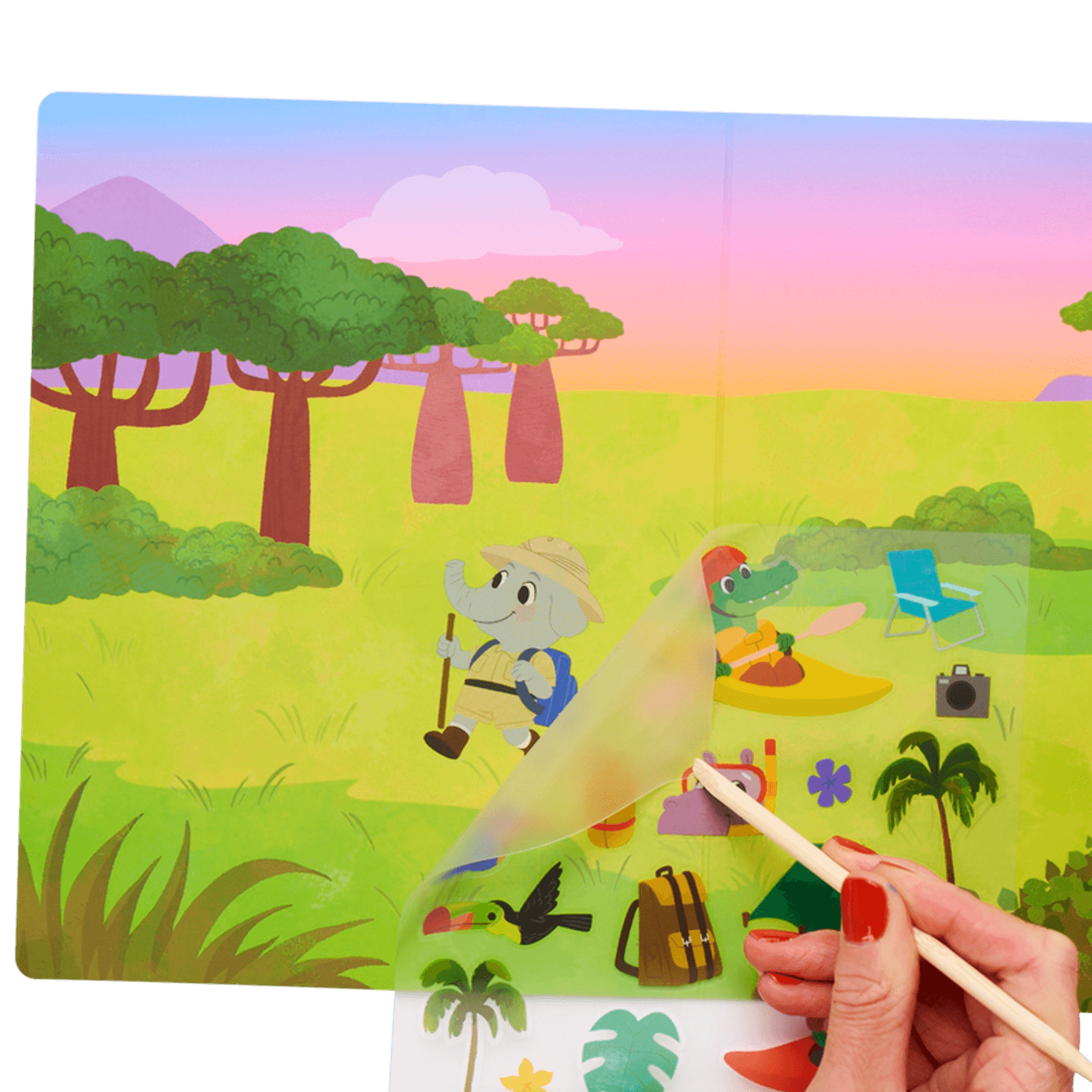 Set creativ transfer - Aventura in jungla fotografia produsului View 4 L