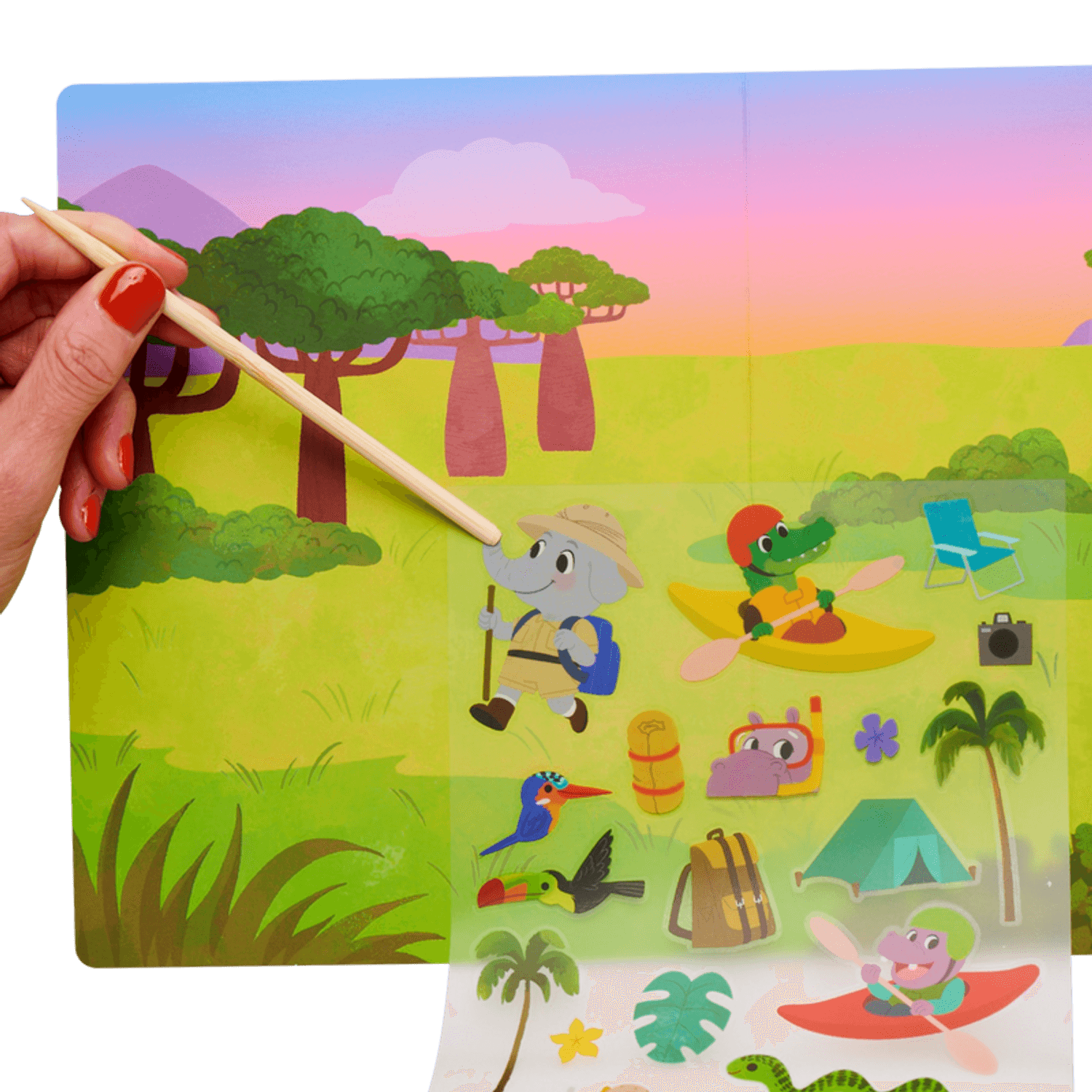Set creativ transfer - Aventura in jungla fotografia produsului View 3 L