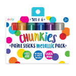 Creioane tempera solida Chunkies culori metalice, 6 bucati fotografia produsului