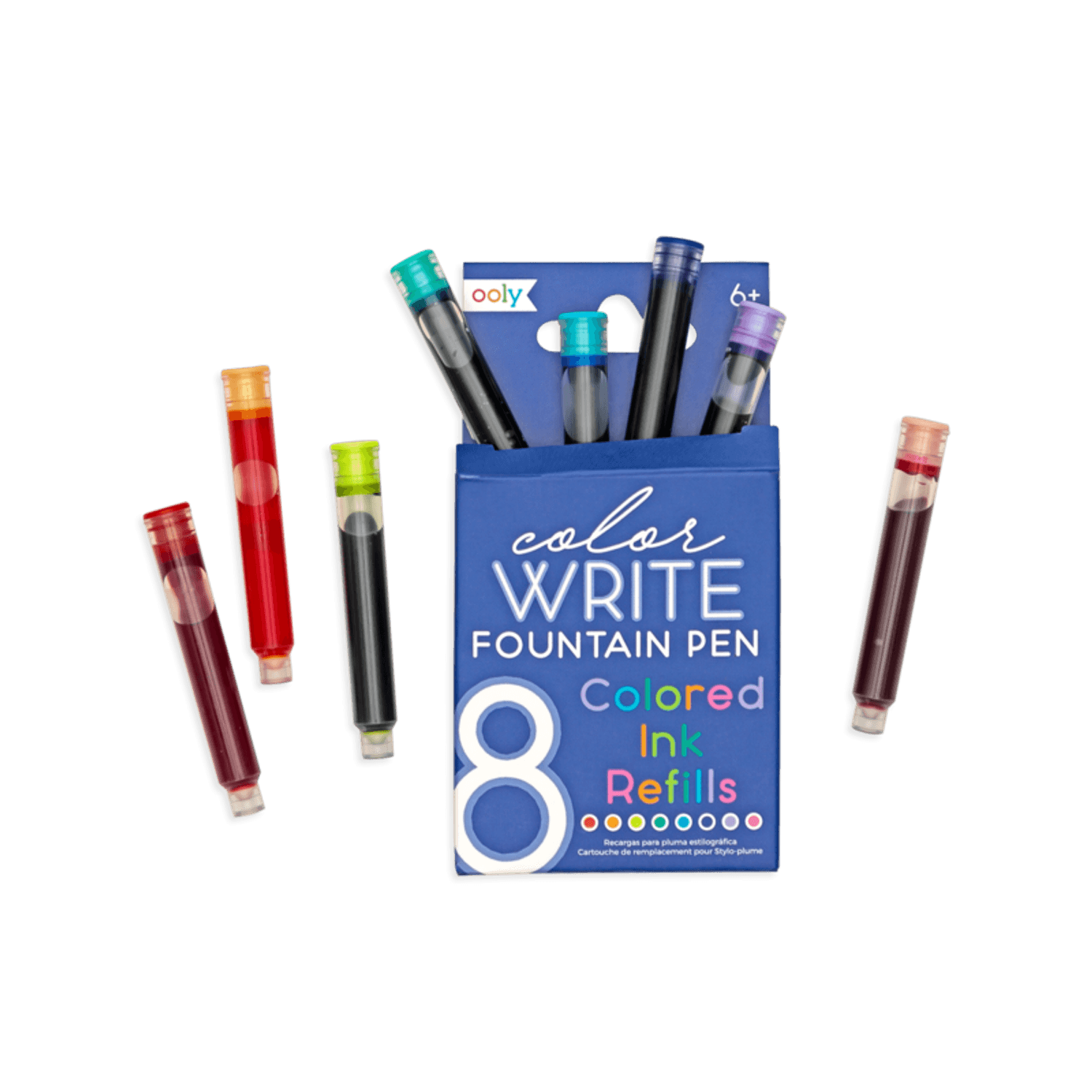 Rezerve Color Write pentru stilouri - set 8 culori fotografia produsului