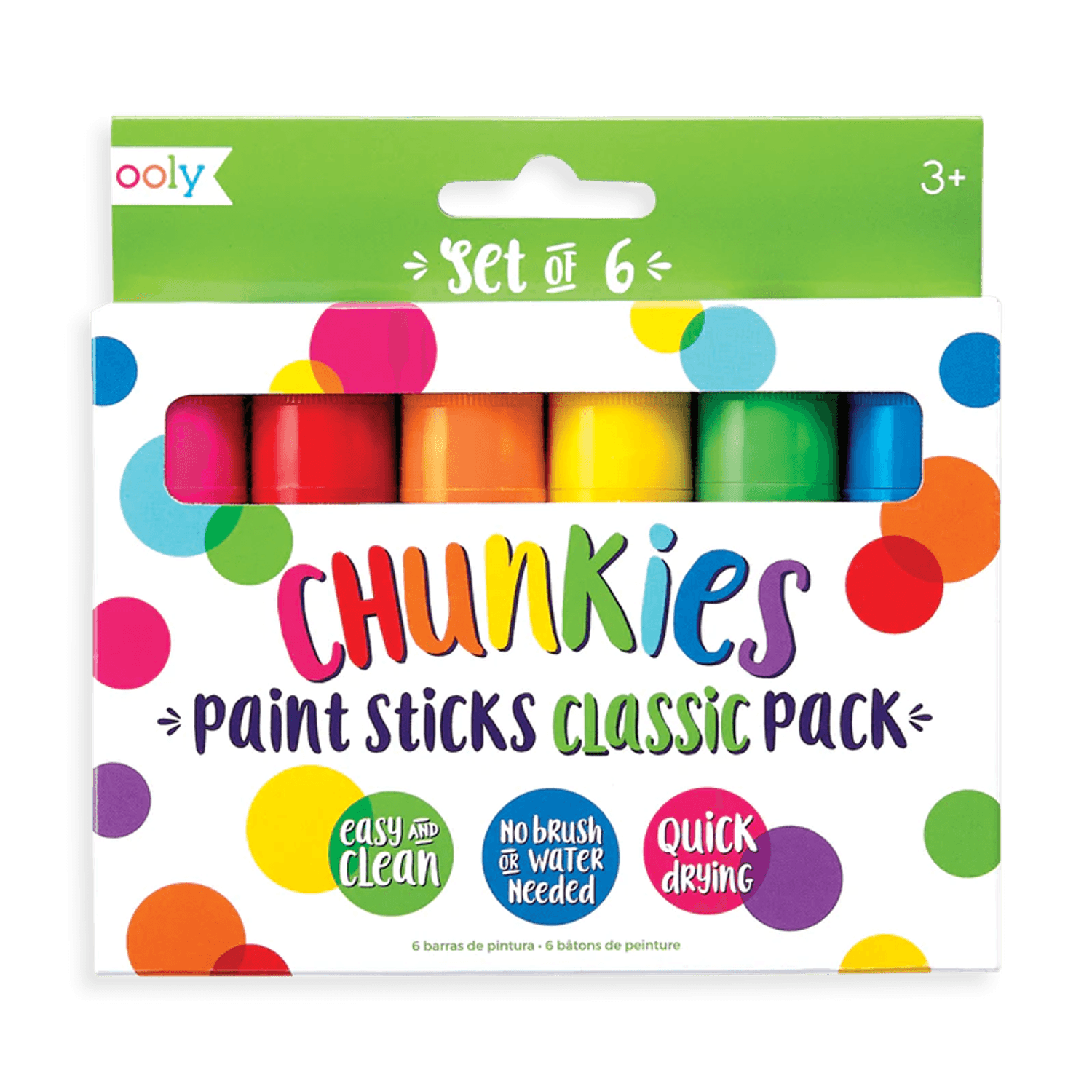 Creioane tempera solida Chunkies, 6 bucati fotografia produsului