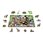 Puzzle din lemn, Paradisul ursilor, 200 piese fotografia produsului View 4 S