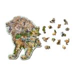 Puzzle din lemn, Regele junglei, 250 piese fotografia produsului View 3 S