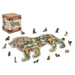 Puzzle din lemn, Regele junglei, 250 piese fotografia produsului View 2 S