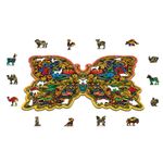 Puzzle din lemn, Fluture colorat, 250 piese fotografia produsului View 4 S