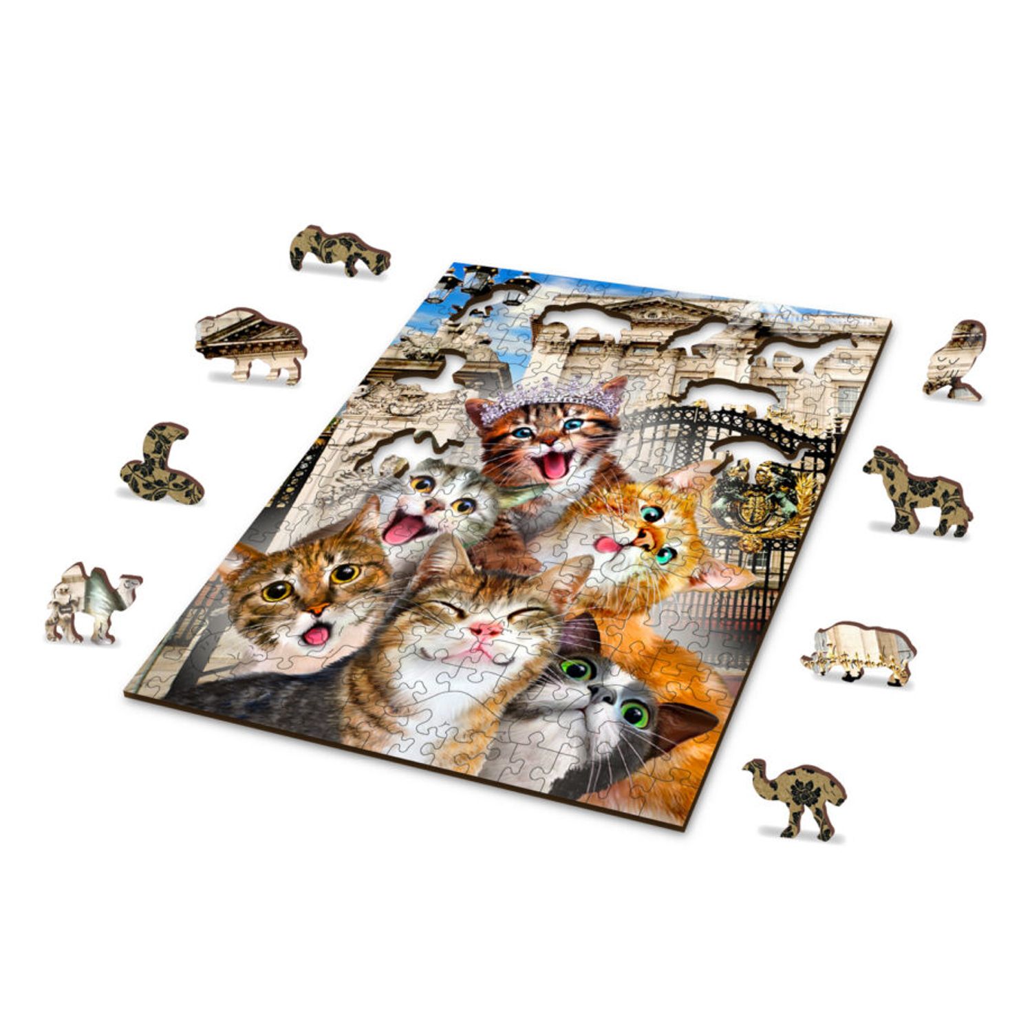 Puzzle din lemn, Pisicutele din Londra, 200 piese fotografia produsului View 4 L