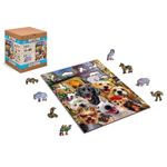 Puzzle din lemn, Catelusi in Paris, 200 piese fotografia produsului View 2 S
