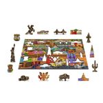 Puzzle din lemn, Magazinul de bomboane, 200 piese fotografia produsului View 4 S