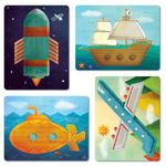 Joc educativ tip mozaic cu forme trapezoidale, Explorare fotografia produsului View 4 S