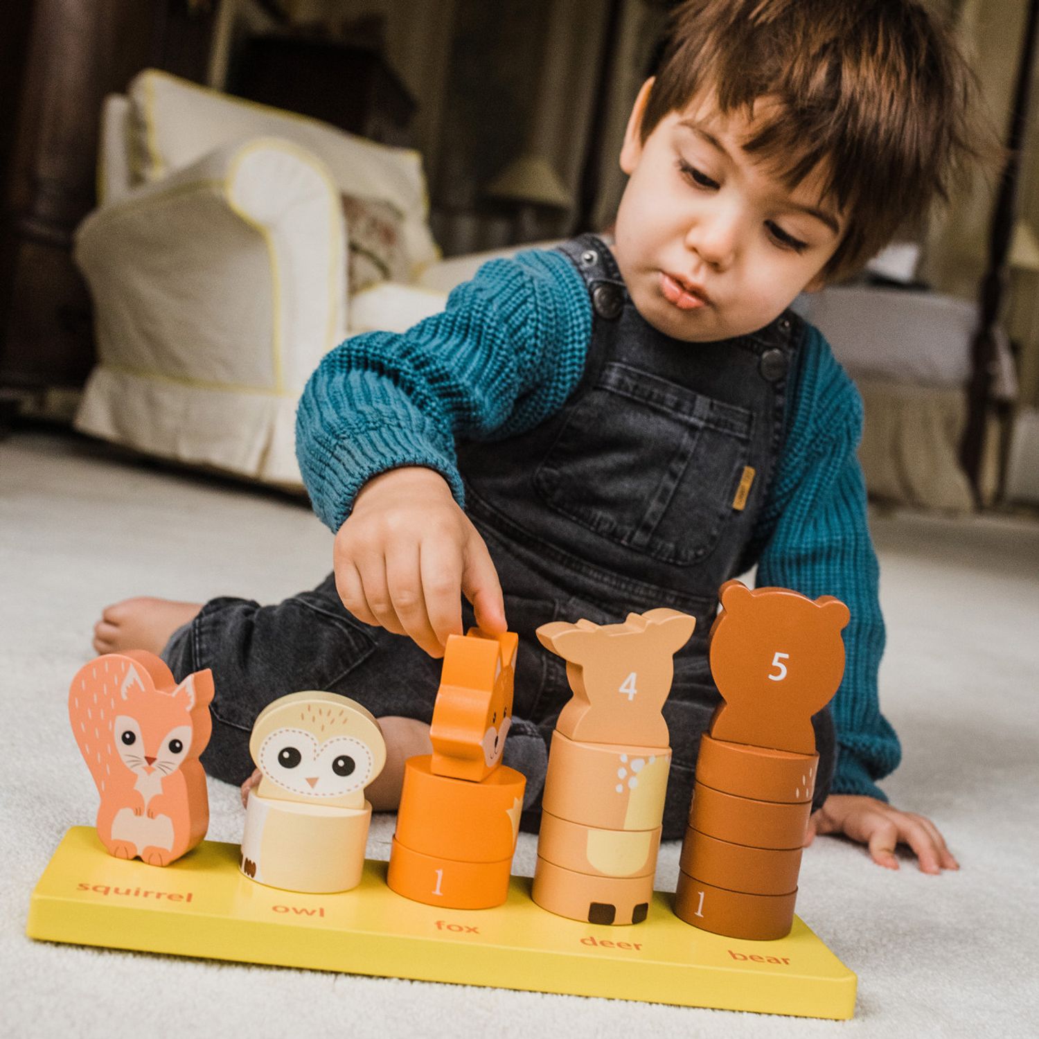 Joc de numarat cu animale, Orange Tree Toys fotografia produsului View 4 L