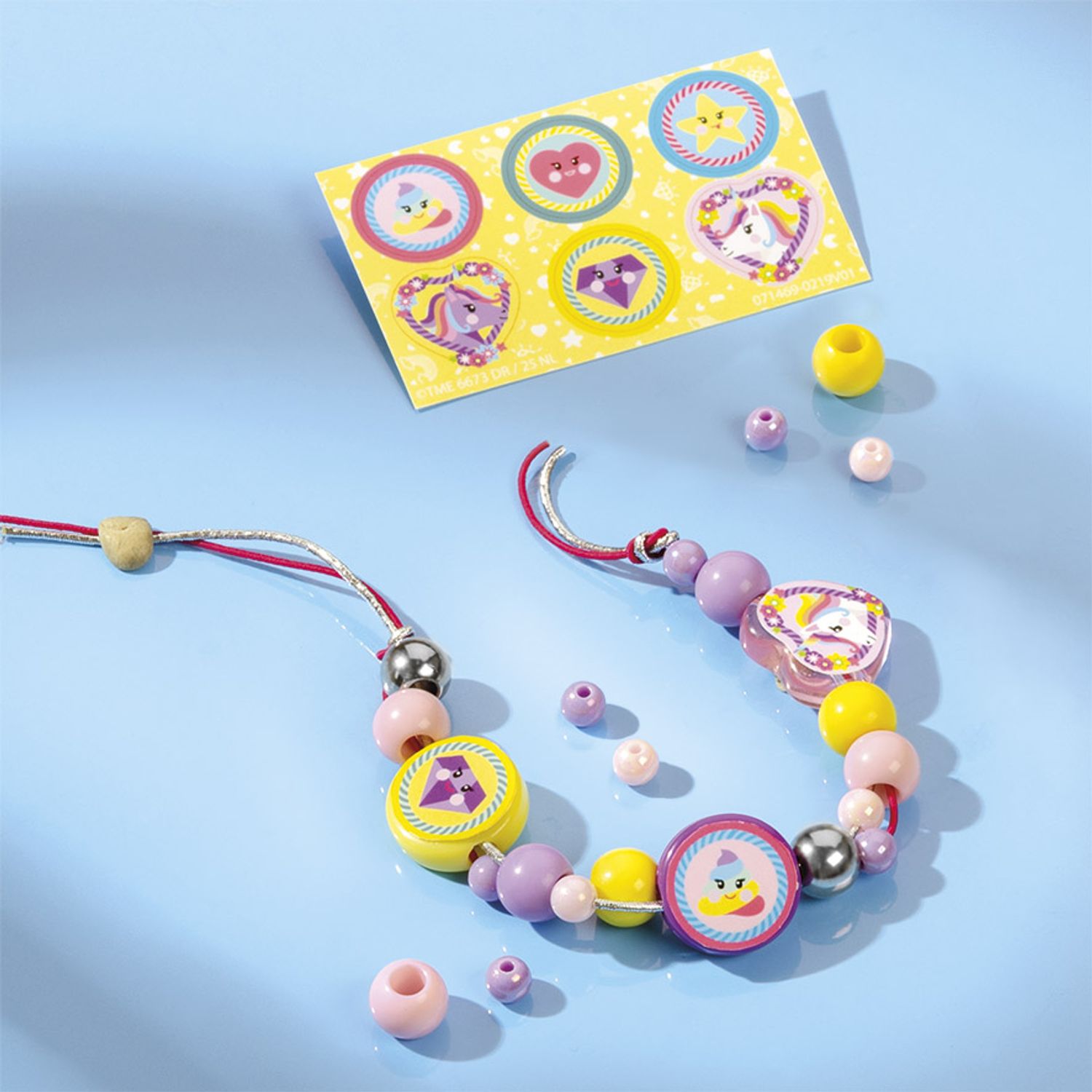 Mini set creativ DIY Bratara cu unicorni fotografia produsului View 3 L