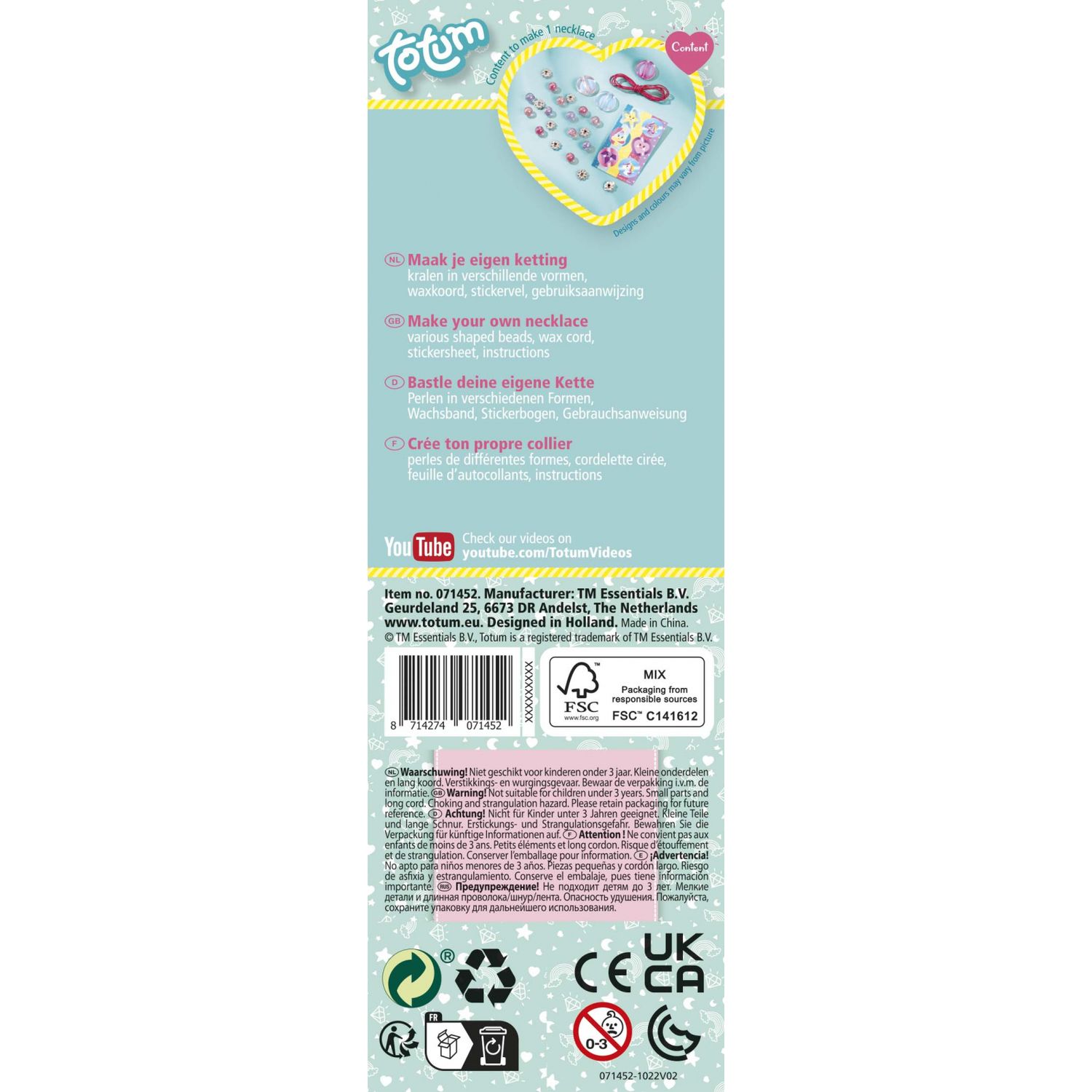 Mini set creativ DIY Colier cu unicorni fotografia produsului View 4 L