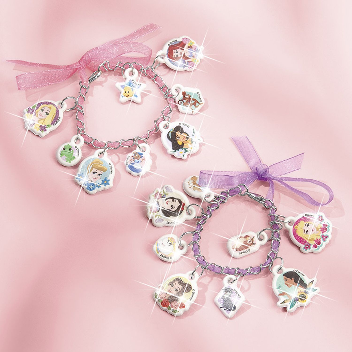 Set creativ DIY Bratari cu pandantive moi 2D cu slipici, Disney Princess fotografia produsului View 4 L